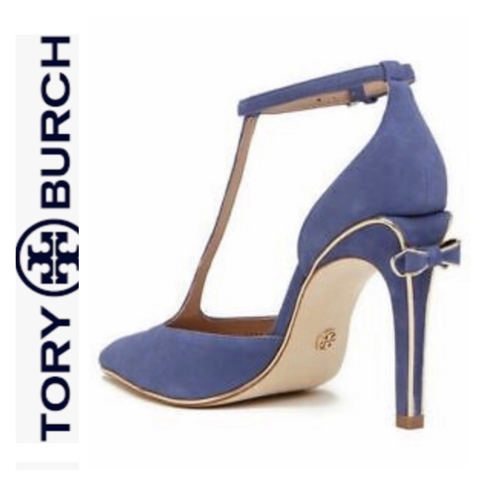 🔵 TORY BURCH Belleville Suede/Metallic Shoes-SZ 8.5